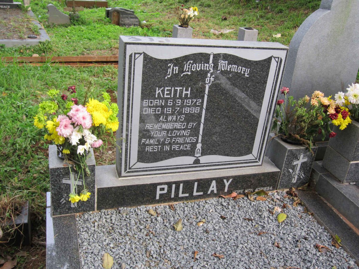 PILLAY Keith 1972-1998