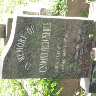 PIERCE Desmond Fred 1947-1995