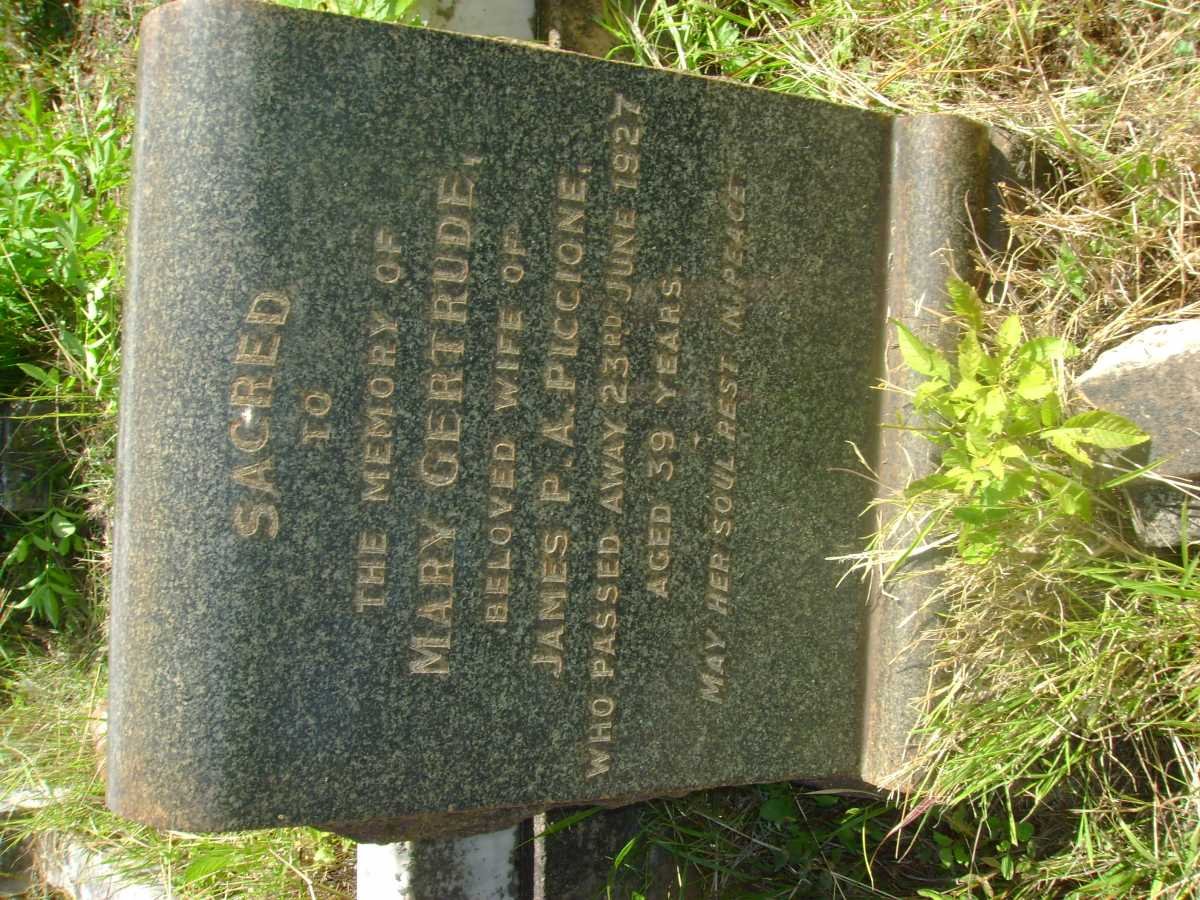 PICCIONE Mary Gertrude -1927