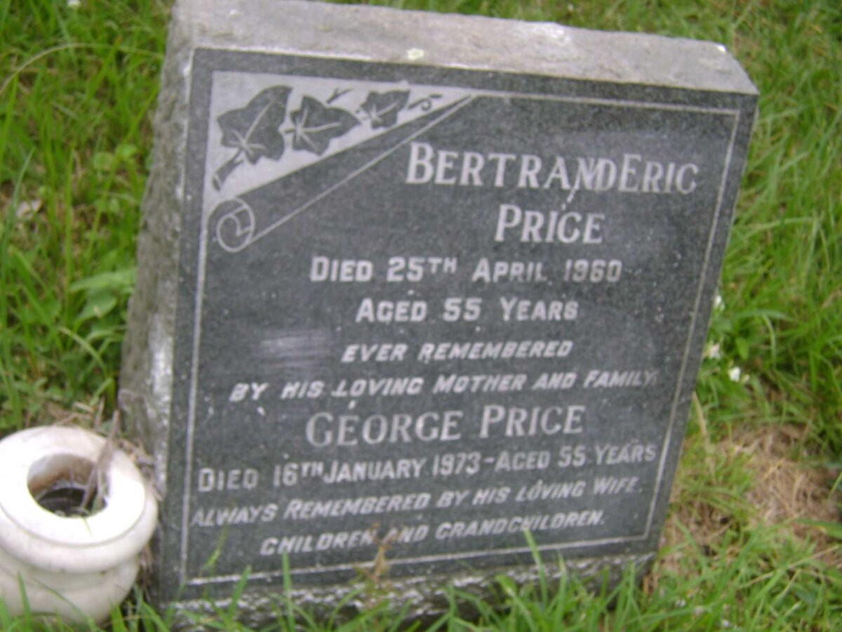PRICE Bertrand Eric -1960 :: PRICE George -1973