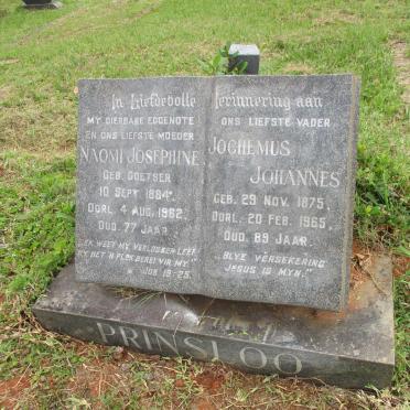 PRINSLOO Jochemus Johannes 1875-1965 &amp; Naomi Josephine COETSER 1884-1962