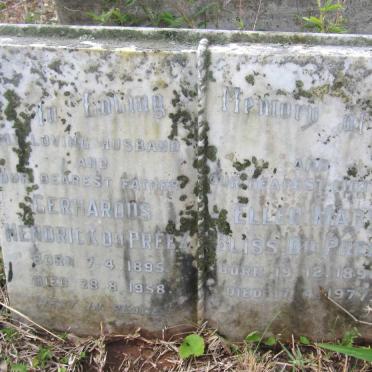 PREEZ Gerhardus Hendrik, du 1895-1958 &amp; Ellen Mary BLISS 1896-1977