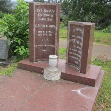 PRETORIUS G.R. 1914-1961 &amp; M.S.E. MULLER 1922-1994