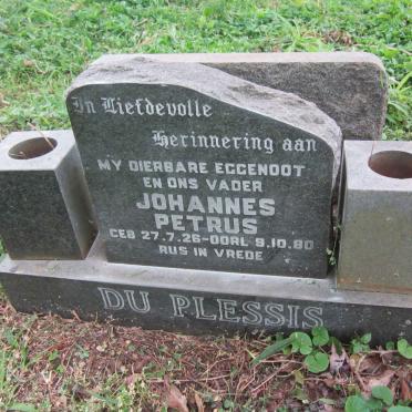 PLESSIS Johannes Petrus, du 1926-1980