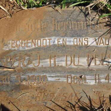 PLESSIS Casper J.H., du 1900-1964