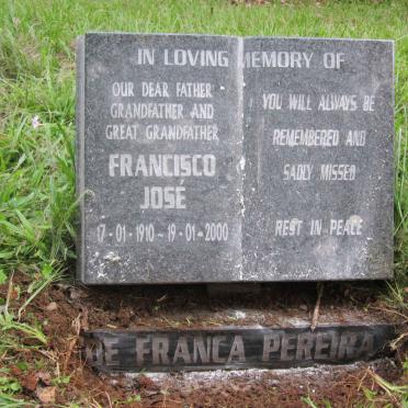 PEREIRA Francisco Jose, DE FRANCA 1910-2000