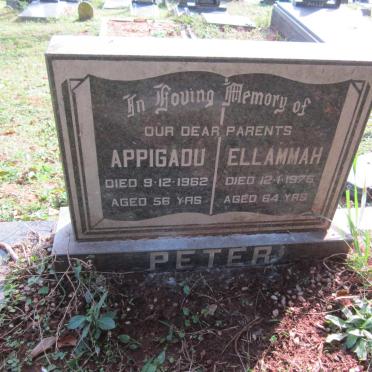 PETER Appigadu -1962 &amp; Ellammah -1976