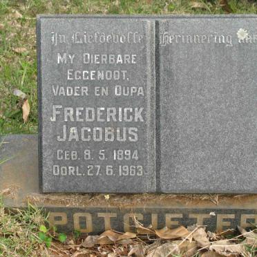 POTGIETER Frederick Jacobus 1894-1963