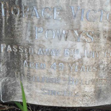 POWYS Horace Victor -1956