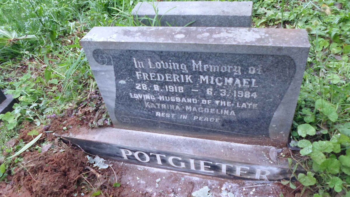 POTGIETER Frederik Michael 1918-1984