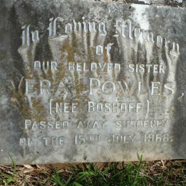 POWLES Vera nee BOSHOFF -1968