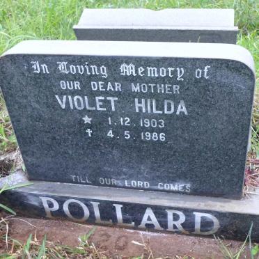 POLLARD Violet Hilda 1903-1986