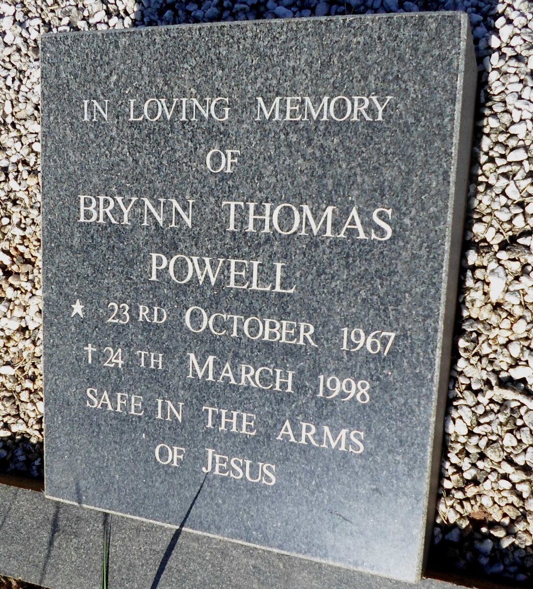 POWELL Brynn Thomas 1967-1998
