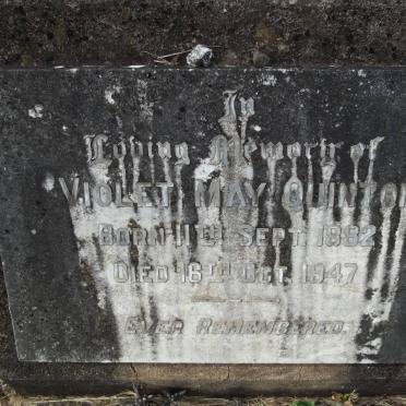 QUINTON Violet May 1882-1947