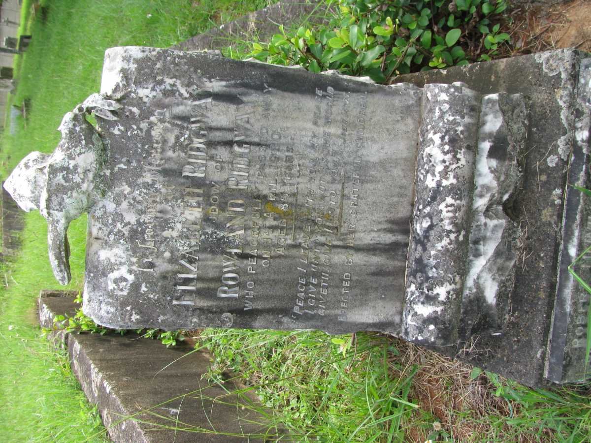 RIDGWAY Elizabeth  -1930