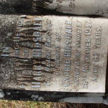 RIDSDALE Harry -1937