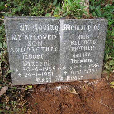 RICH Enver Vincent 1958-1981 &amp; RICH Imelda Theodora 1936-1983