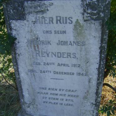 REYNDERS Fredrick Johanes 1912-1942