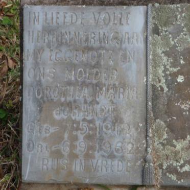 RANDT Dorothea Maria, du 1912-1962