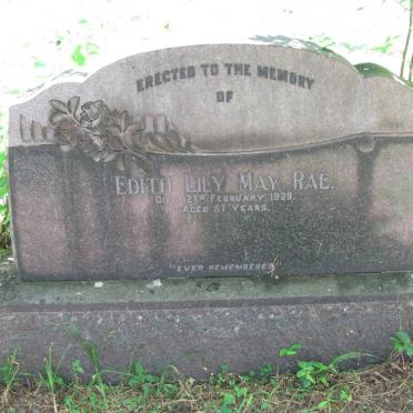 RAE Edith Lily May -1939