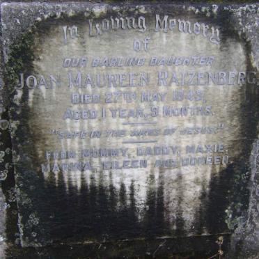 RAIZENBERG Joan Maureen -1943