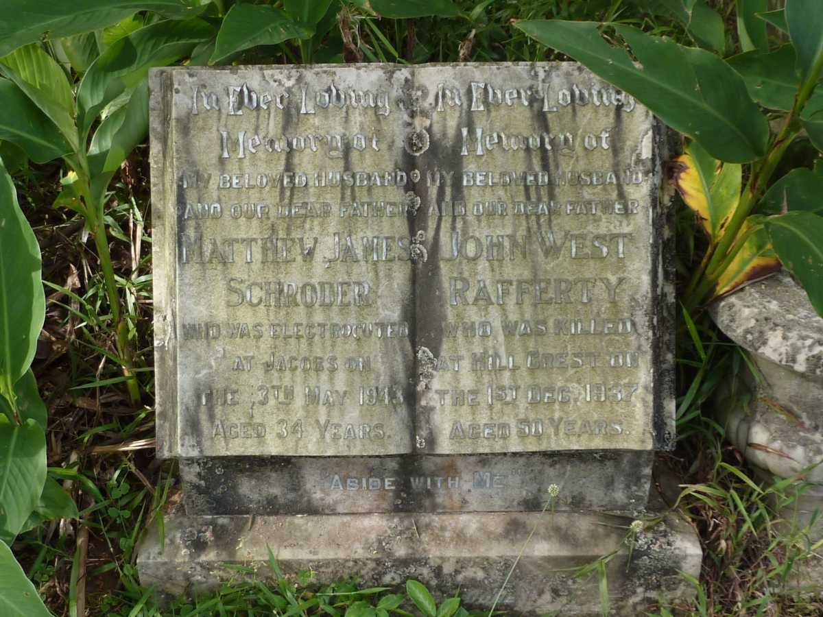 RAFFERTY John West -1937 :: SCHRODER Mathew James -1943