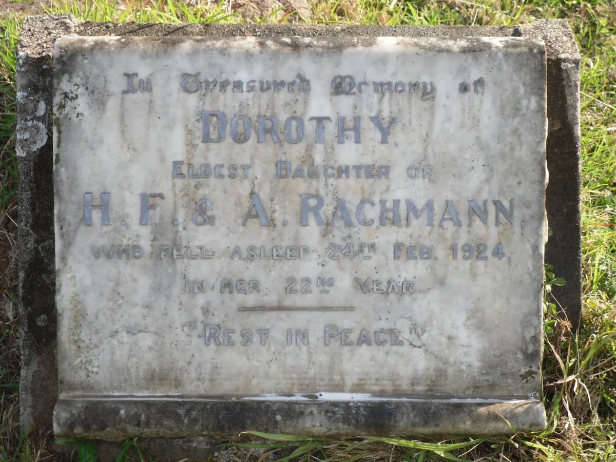 RACHMANN Dorothy -1924