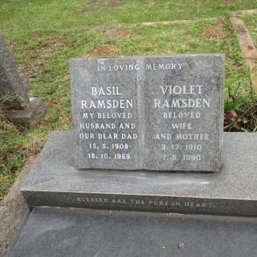 RAMSDEN Basil 1908-1969 &amp; Violet 1910-1990