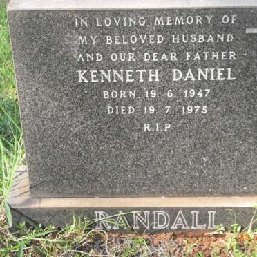 RANDALL Kenneth Daniel 1947-1975
