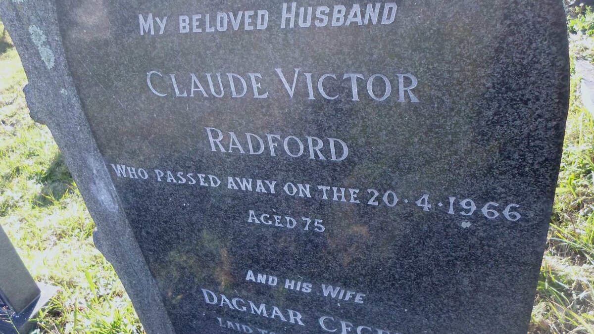 RADFORD Claude Victor -1966