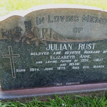RUST Julian 1875-1946