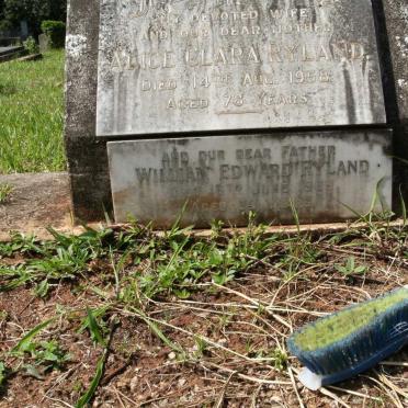 RYLAND William Edward -1969 &amp; Alice Clara -1958