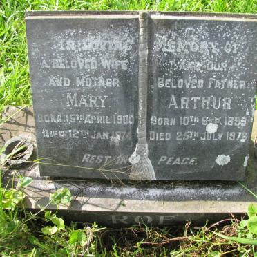ROE Arthur 1899-1976 &amp; Mary 1900-1974