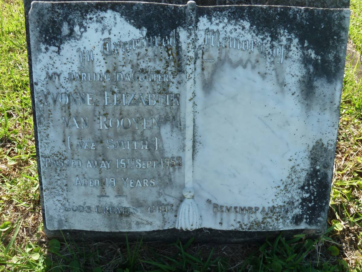 ROOYEN Yvonne Elizabeth, van nee SMITH -1953
