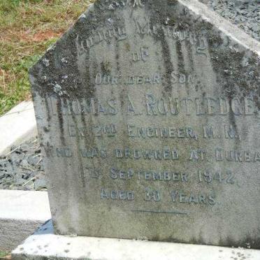 ROUTLEDGE Thomas A. -1942