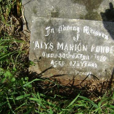 ROUDE Alys Marion -1930