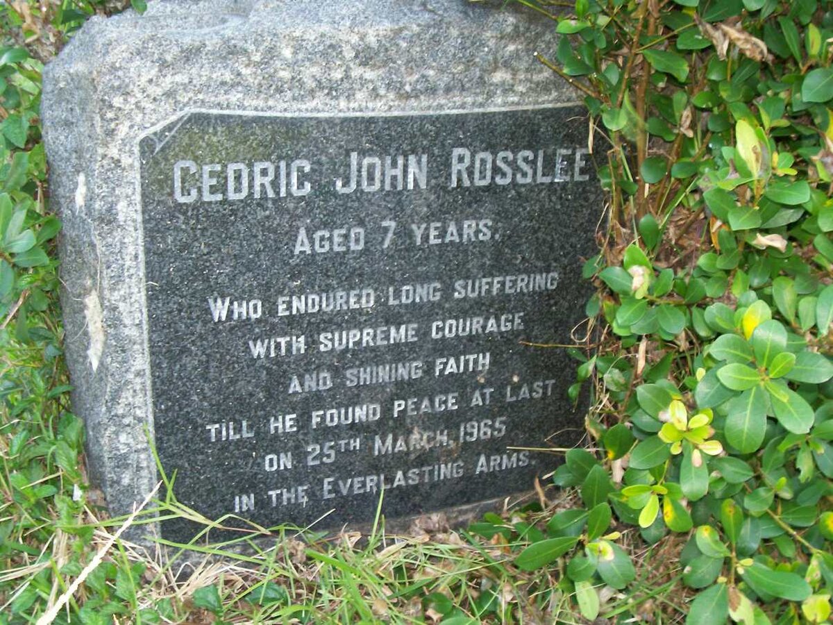 ROSSLEE Cedric John -1965