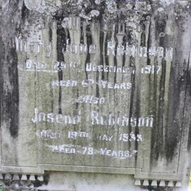 ROBINSON Joseph -1933 &amp; Mary Jane -1917