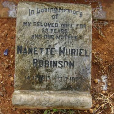 ROBINSON Nanette Muriel 1913-1989