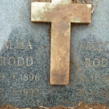 RODD Walter 1920-1967 :: RODD Alma 1896-1992