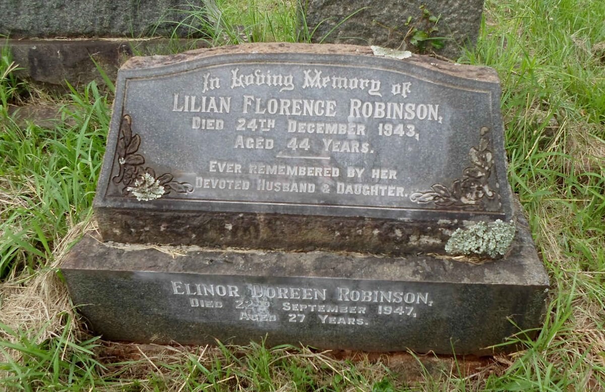 ROBINSON Lilian Florence -1943 :: ROBINSON Elinor Doreen -1947