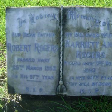 ROGERS Robert -1952 &amp; Marriett Ann -1949