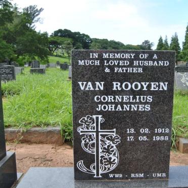 ROOYEN Cornelius Johannes, van 1912-1988