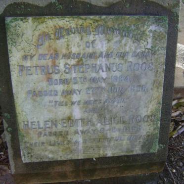 ROOS Petrus Stephanus 1894-1956 &amp; Helen Edith Alice -1963