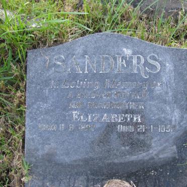 SANDERS Elizabeth 1897-1959