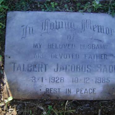 SADLER Talbert Jacobus 1929-1985