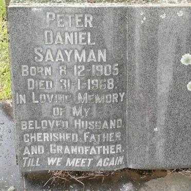 SAAYMAN Peter Daniel 1905-1968