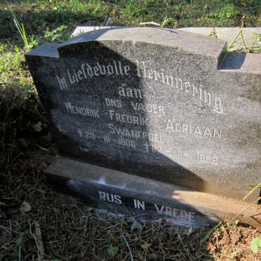 SWANEPOEL Hendrik Fredrik Adriaan 1906-1982