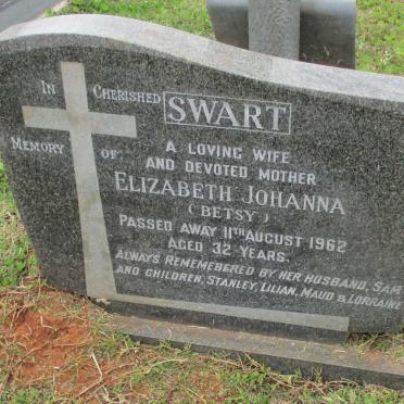 SWART Elizabeth Johanna -1962