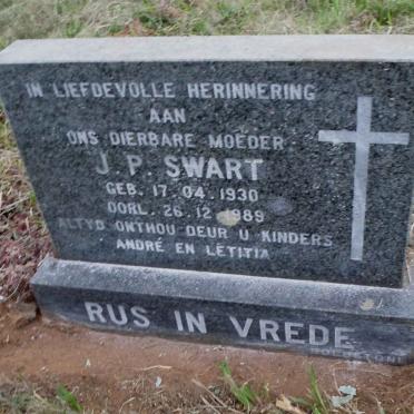 SWART J.P. 1930-1989